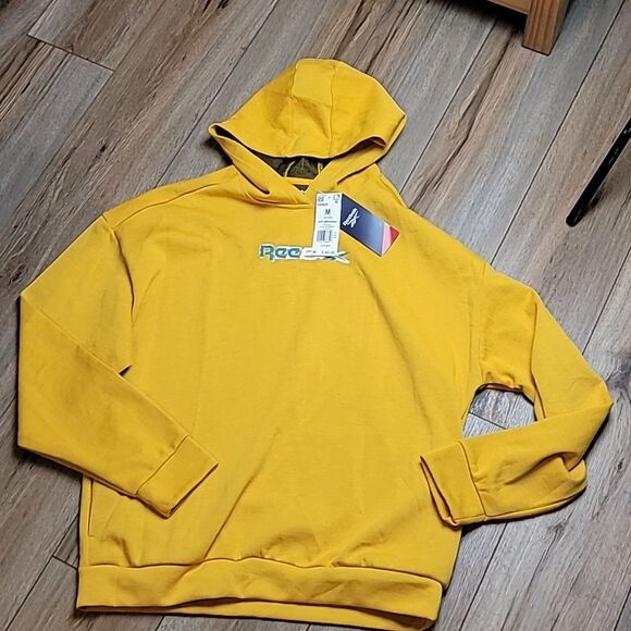REEBOK Men's Medium Training MYT OTH Semi Solar Gold Hoodie Sweatshirt NEW - Picture 1 of 6